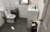 Office Unisex Toilet Clearly Used Exclusively By Pigs