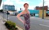 Glamorous Redhead In Main Street Of Ipswich Sick Of The Compliments For Her Pauline Costume