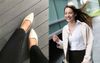Local Woman Trying To Remain Calm About Sock Slipping Further And Further Into Shoe