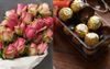 V Day Gift Hints Left Around Apartment Result In Day Late Woolies Flowers And Ferrero Rochers