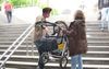 Egg Boy Spotted Helping Lady Lift Pram Up The Stairs At The Train Station