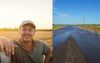 Farmer Looks Forward To The Crop He Just Put In Get 3-Inches On It The Week Before Harvest