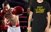 Undercard Boxer Decides To Mix It Up A Bit By Kitting Out His Entourage In Gold Foil T-Shirts