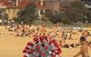 “Day For It” Says Coronavirus Staring At A Packed Beach