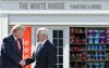 Trump’s Team Return From Philadelphia And Regroup Back At White House Painting Supplies
