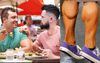 Group Of 15 Perfectly Groomed Men Sitting Down For Boozy Sunday Brunch Either Gay Or British