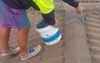 Leathery Roofer Informs OH&S Inspector The Only Safety Device Ya Need Is A Pair Of Volleys