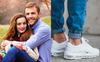 Bloke Begrudgingly Participating In Engagement Photoshoot Adds Stylish Personal Touch With White Air Maxes