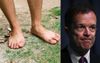NSW Opposition Leader Mike Spokeman Forgets To Put His Shoes On Before Coming To Work