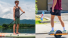Stand Up Paddle Boarder Also Has One Of Those Electric Skateboards