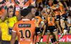 8 Wests Tigers Players Put On Report For High Contact After Celebrating Douehi’s Match Winning Kick