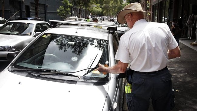 Stephen John Branks ruining another wage earners day near Stanley Street in Sydney's inner city. 