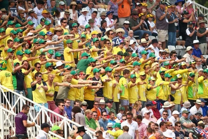 Australian cricket fans begin warming up for a drunken summer.