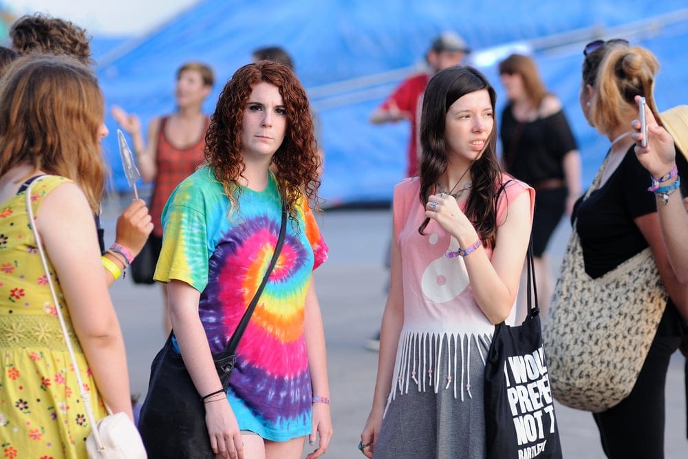 Fans of Tame Impala and Spiderbait started to arrive earlier this week to snap up a spot in the Betoota Hotel beer pit for tonight's show. PHOTO: Imran Gashkori