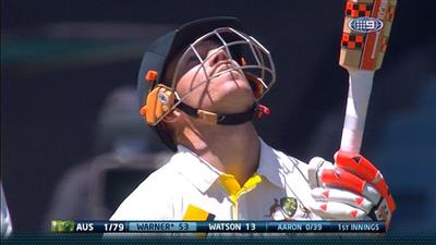 David Warner pays tribute to the late Phil Hughes after reaching his half-century