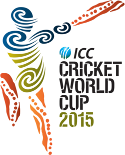 The 2015 ICC Logo is in full use as the world's cricketing nations await the spectacle 