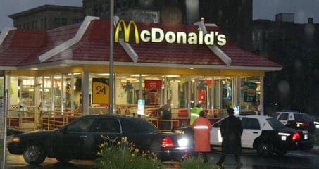 The South Houston Mcdonald's - scene of the crime.