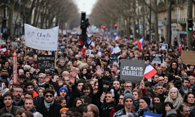 #JeSuisCharlie has been tweeted worldwide more than five million times