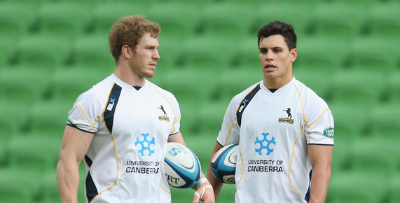 David Pocock and Matt Toomua, two products of Brisbane's GPS system, continue their unhealthy rivalry over who has the biggest horse.