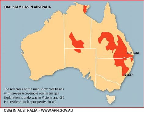 CoalSeamGas map
