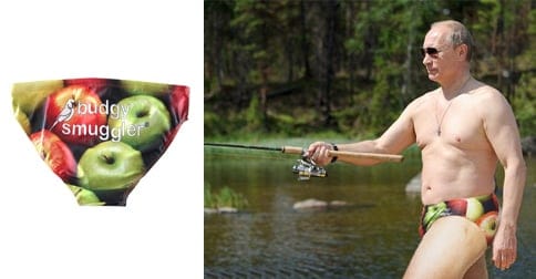 President Putin also appears to be a fan of the iconic Australian swimwear line