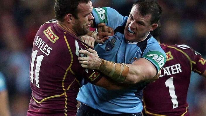 Paul Gallen ruins State Of Origin football with a unexpected coward-punch