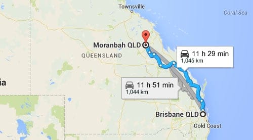 It is more practical for the Sterling family to live 11 hours away from where Dad works. According to the mines.