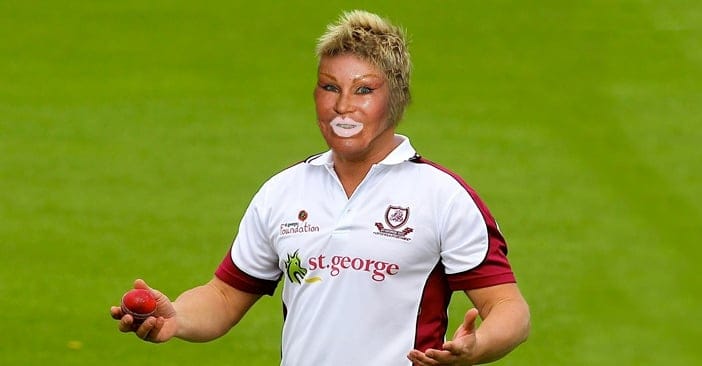 Shane Warne's new look stole the show as the 45-year-old bowled out an entire team overnight. PHOTO: Supplied.