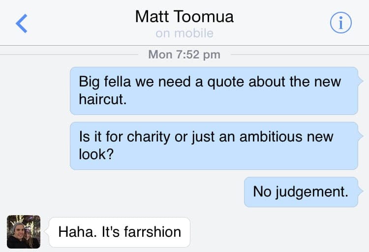Toomua gives comment to the Betoota Advocate.