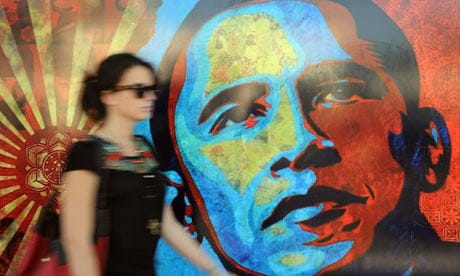 Barack Obama's iconic "Hope" poster.