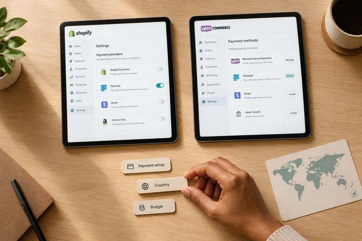 Shopify vs WooCommerce: Paystack Share