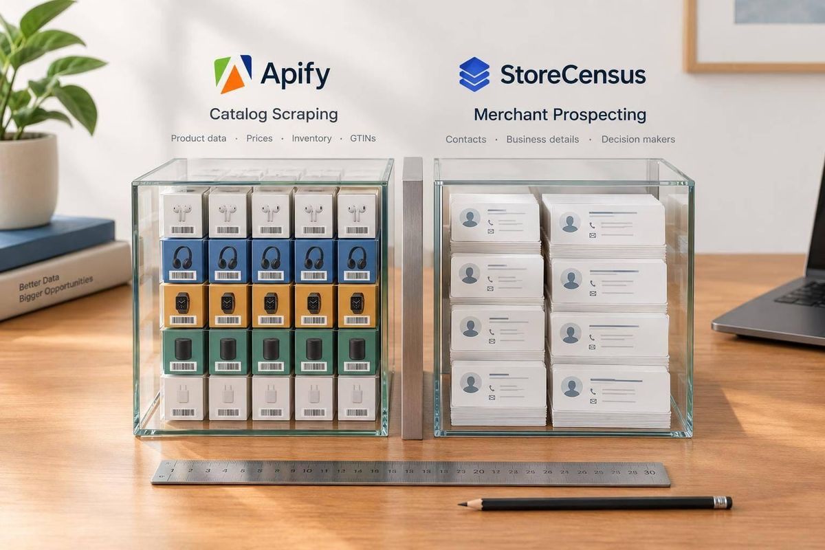 Apify vs StoreCensus: Store Data Extraction