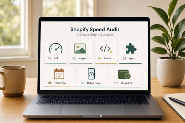 Shopify Speed Audit: 7 Checks Before Outreach
