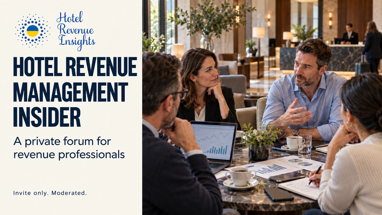 Hotel Revenue Management Insider: A Private Forum for Revenue Professionals