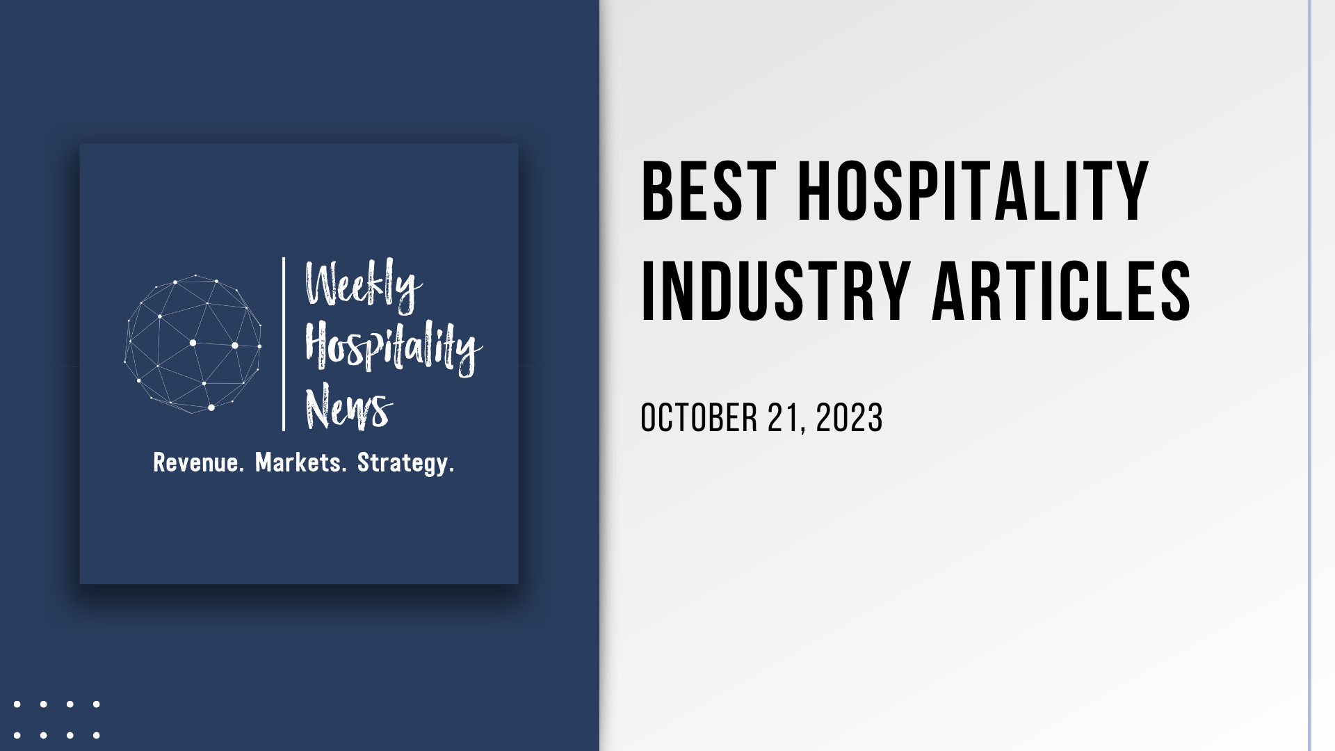 Weekly Insights. October 21, 2023