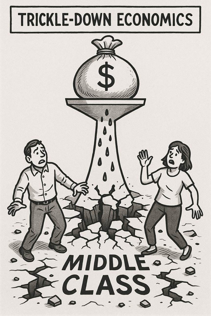 A cartoon of two people standing next to a large money bag

AI-generated content may be incorrect.