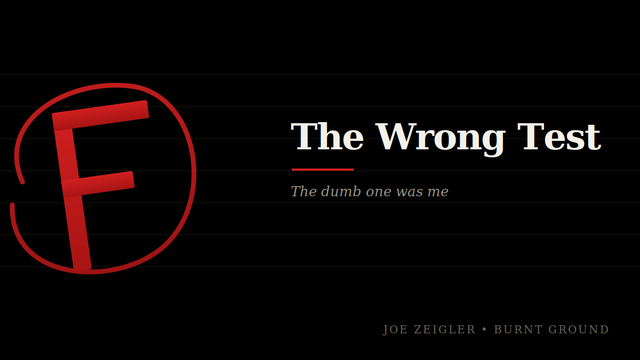 The Wrong Test