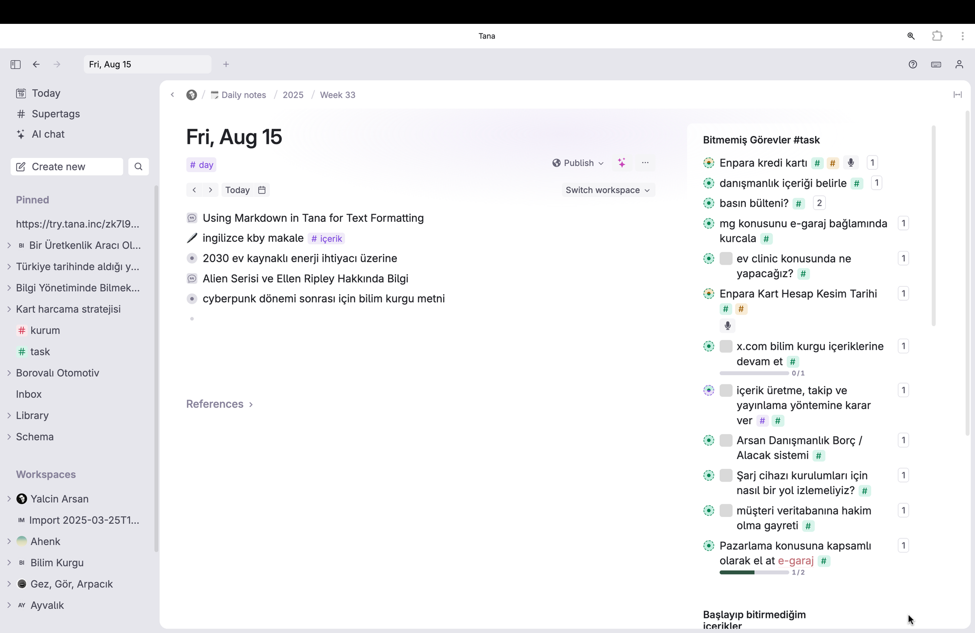 Kişisel Bilgi Yönetimi'nde yeni dönem: Tana & Obsidian diğerlerinden ayrışıyor