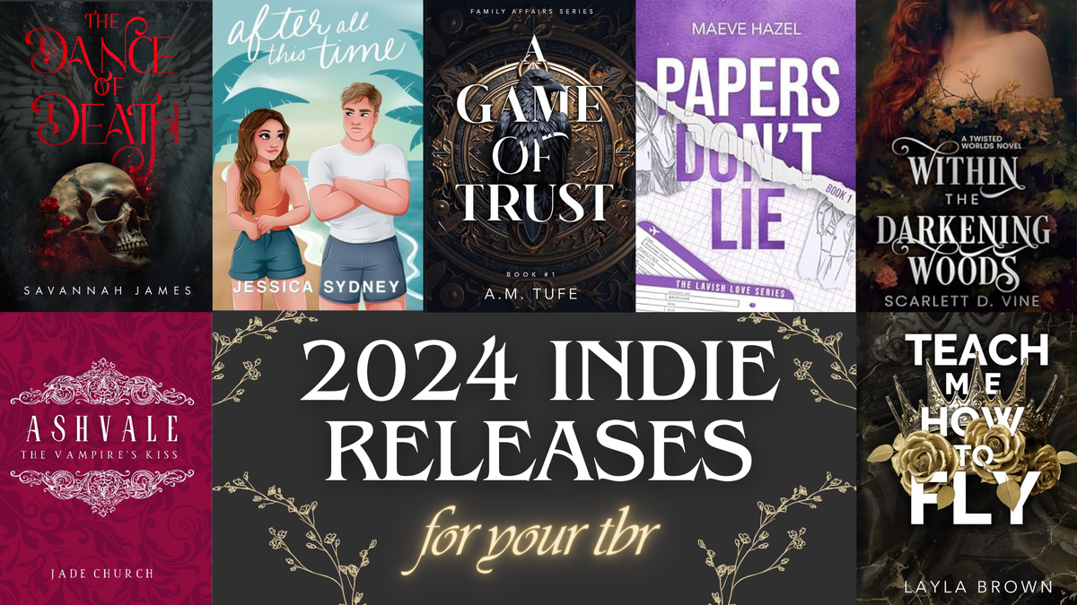 2024 indie releases to grow your TBR 🤍📖