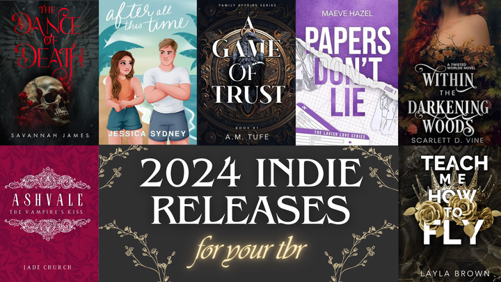 2024 indie releases to grow your TBR 🤍📖
