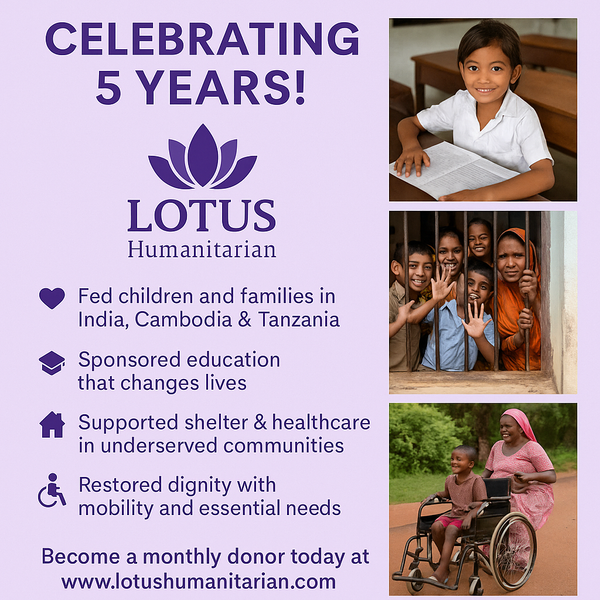 Celebrating Five Years of Spreading Love & Relieving Suffering!