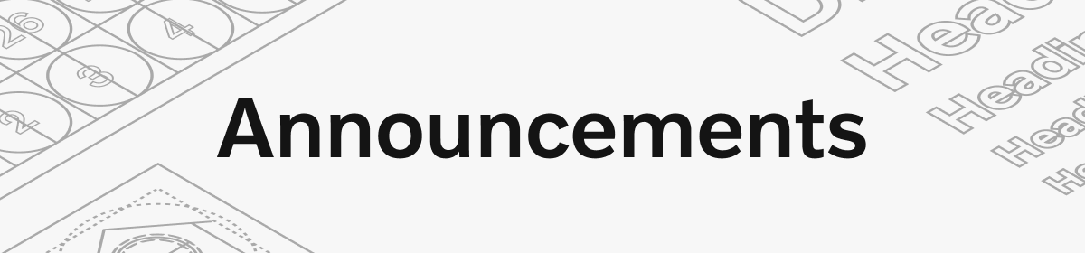 General announcements