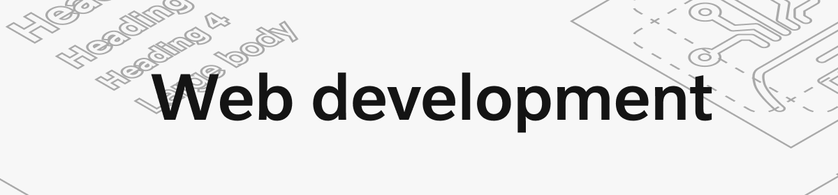 Web development updates