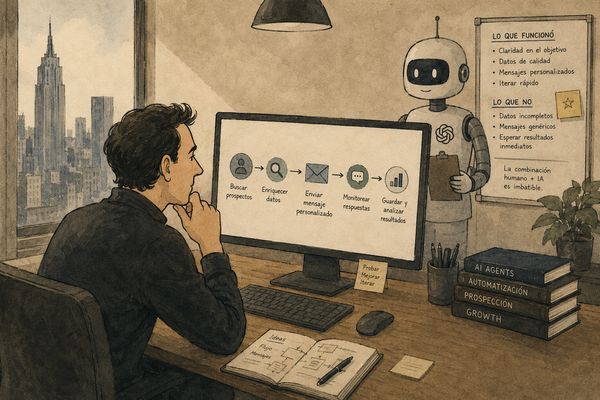 Construí un agente de prospección con IA usando Claude y Make.com. Esto es lo que aprendí.