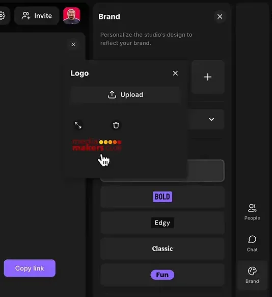 Customizing logo and colours in Riverside