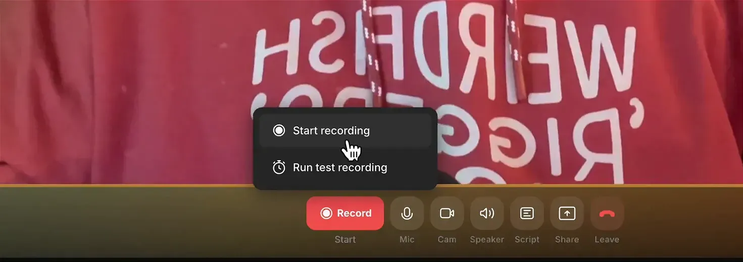 Recording and going live in Riverside