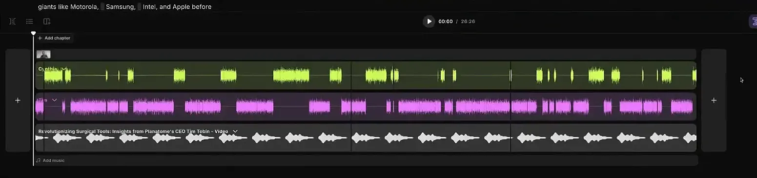 Uploading audio track to Riverside