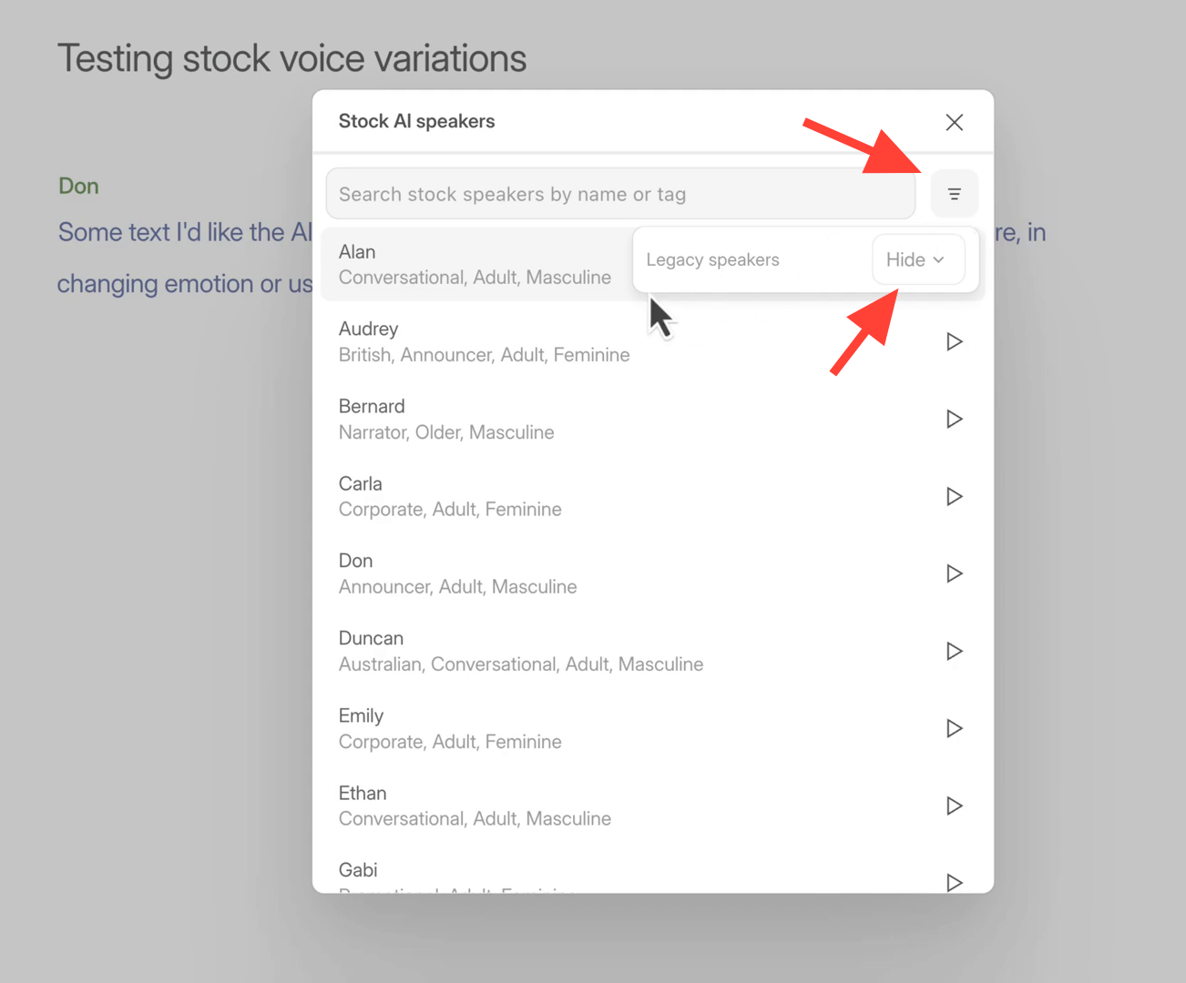 Enabling legacy speakers