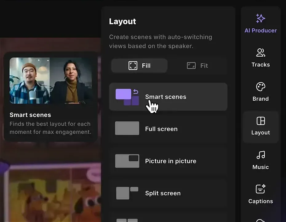 Smart scenes in action