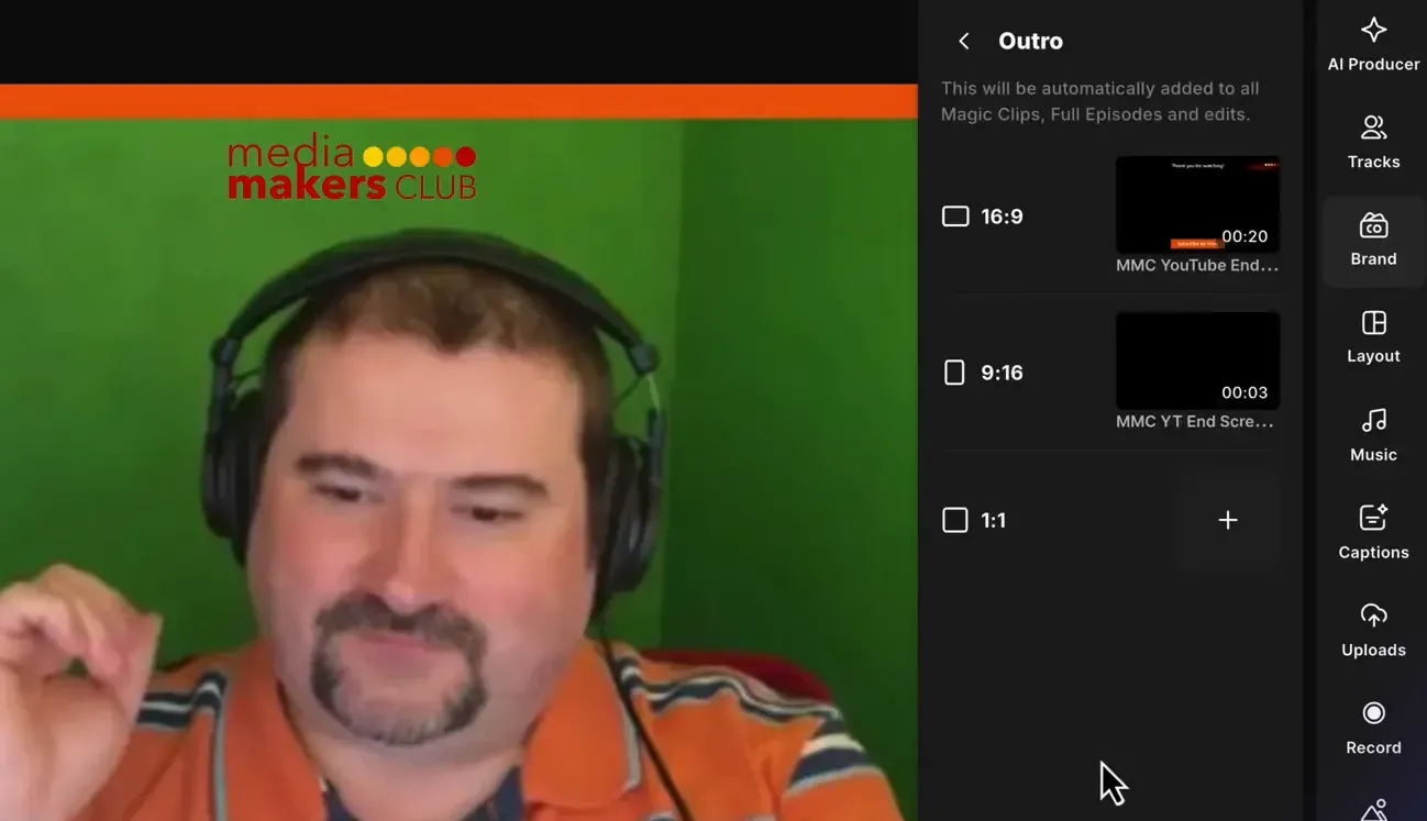 Adding intro and outro to videos